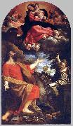 CARRACCI, Annibale The Virgin Appears to Sts Luke and Catherine Sweden oil painting artist